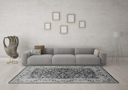 Machine Washable Oriental Gray Industrial Rug in a Living Room,, wshurb3088gry