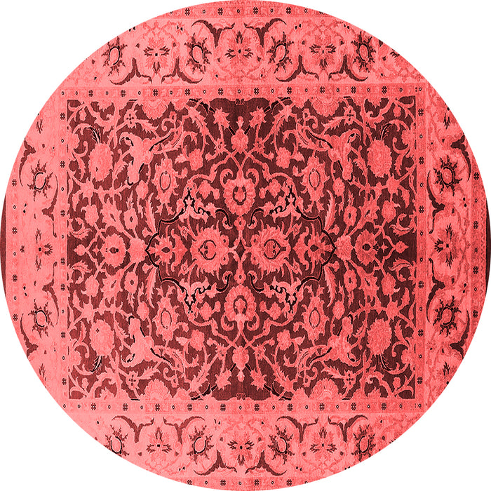 Machine Washable Oriental Red Industrial Rug, wshurb3088red