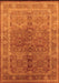 Machine Washable Oriental Orange Industrial Area Rugs, wshurb3089org