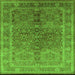 Square Oriental Green Industrial Rug, urb3089grn