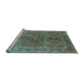 Sideview of Machine Washable Oriental Light Blue Industrial Rug, wshurb3089lblu