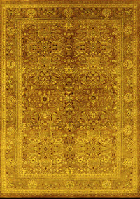 Oriental Yellow Industrial Rug, urb3089yw