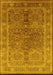 Oriental Yellow Industrial Rug, urb3089yw