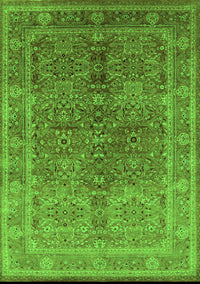 Oriental Green Industrial Rug, urb3089grn