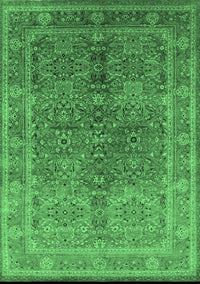 Oriental Emerald Green Industrial Rug, urb3089emgrn