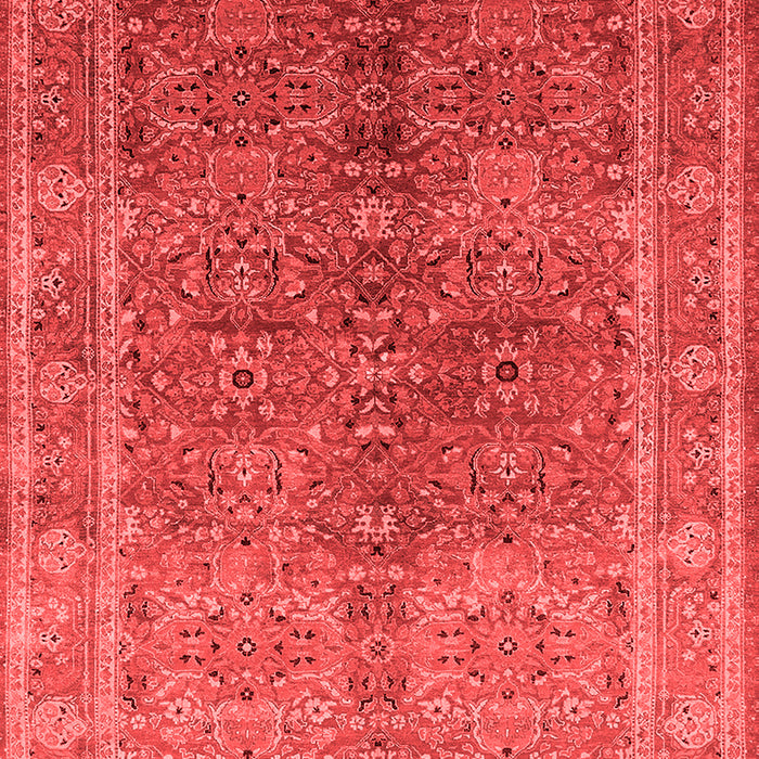 Machine Washable Oriental Red Industrial Rug, wshurb3089red