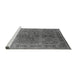 Sideview of Machine Washable Oriental Gray Industrial Rug, wshurb3089gry