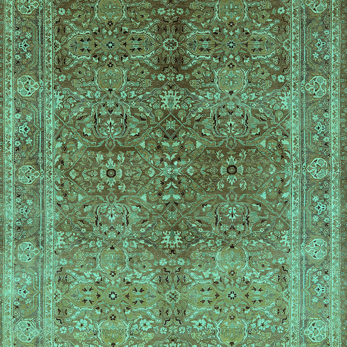 Oriental Turquoise Industrial Rug, urb3089turq
