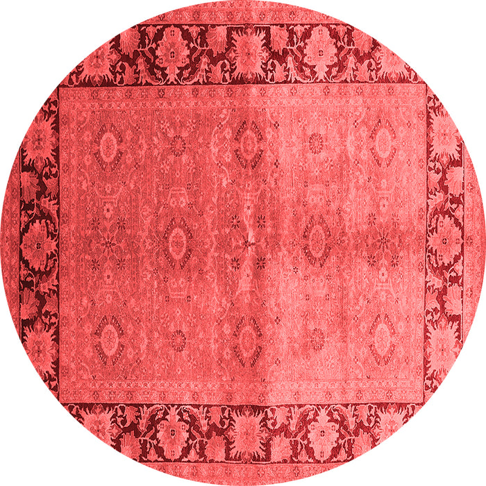 Machine Washable Oriental Red Industrial Rug, wshurb3090red
