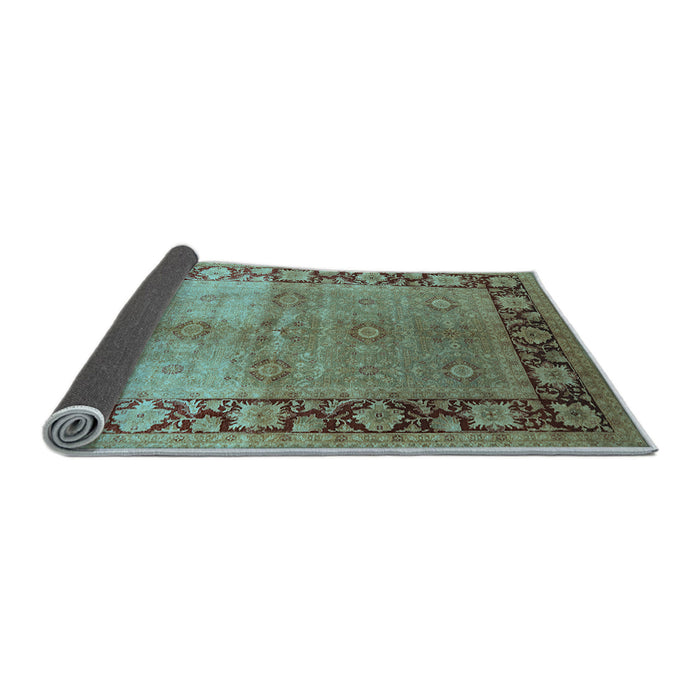 Sideview of Oriental Light Blue Industrial Rug, urb3090lblu