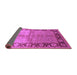 Sideview of Oriental Purple Industrial Rug, urb3090pur