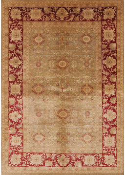 Mid-Century Modern Mahogany Brown Oriental Rug, urb3090