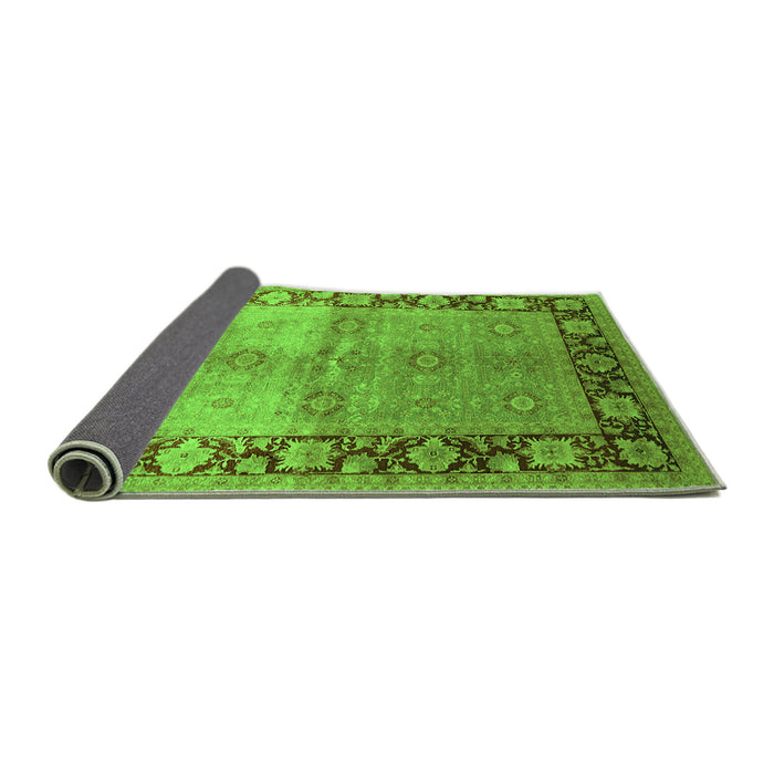 Sideview of Oriental Green Industrial Rug, urb3090grn