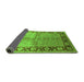 Sideview of Oriental Green Industrial Rug, urb3090grn