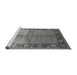 Sideview of Machine Washable Oriental Gray Industrial Rug, wshurb3090gry