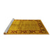 Sideview of Machine Washable Oriental Yellow Industrial Rug, wshurb3090yw