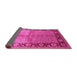 Sideview of Oriental Pink Industrial Rug, urb3090pnk