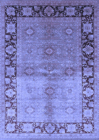 Oriental Blue Industrial Rug, urb3090blu