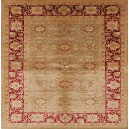 Square Machine Washable Industrial Modern Mahogany Brown Rug, wshurb3090