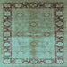 Square Oriental Light Blue Industrial Rug, urb3090lblu