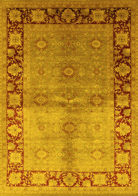 Oriental Yellow Industrial Rug, urb3090yw