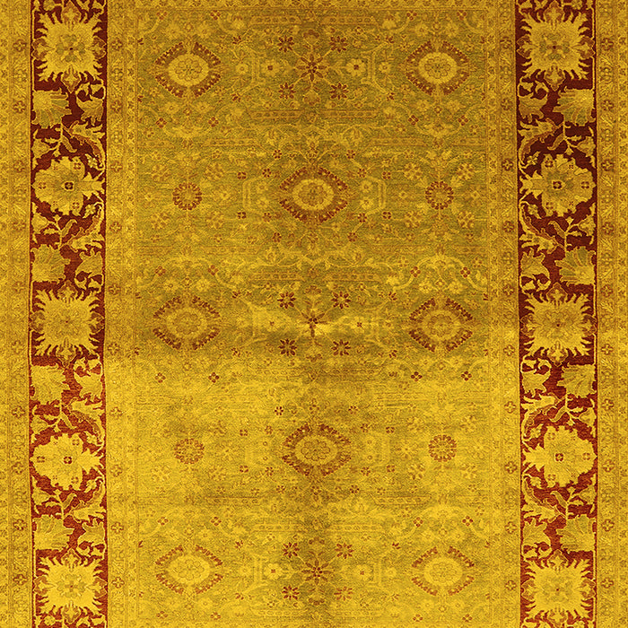 Oriental Yellow Industrial Rug, urb3090yw
