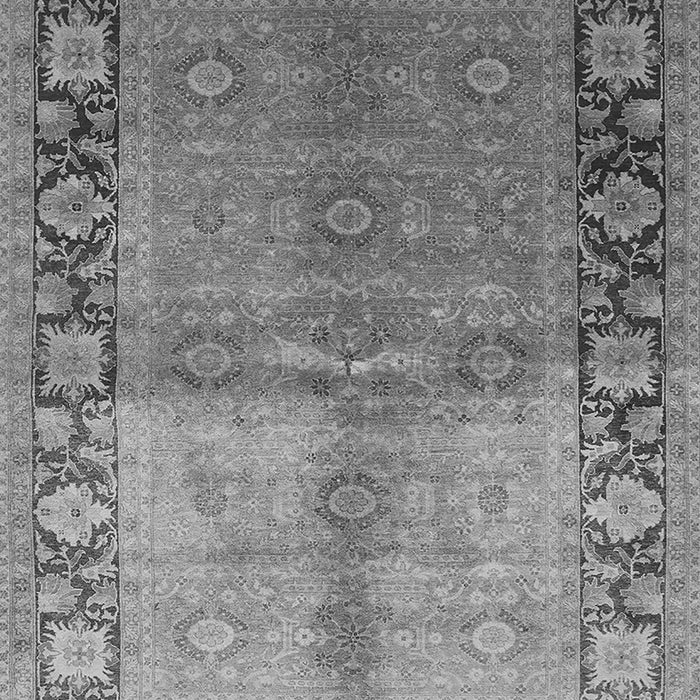 Machine Washable Oriental Gray Industrial Rug, wshurb3090gry
