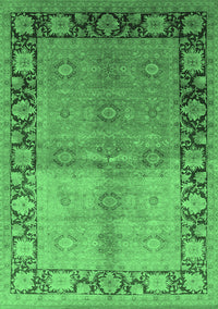 Oriental Emerald Green Industrial Rug, urb3090emgrn