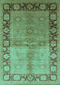 Oriental Turquoise Industrial Rug, urb3090turq