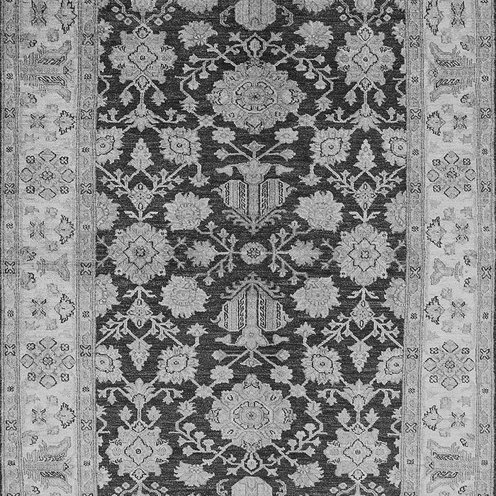 Machine Washable Oriental Gray Industrial Rug, wshurb3091gry