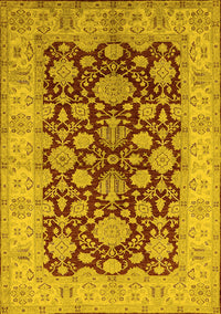 Oriental Yellow Industrial Rug, urb3091yw