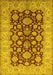 Oriental Yellow Industrial Rug, urb3091yw