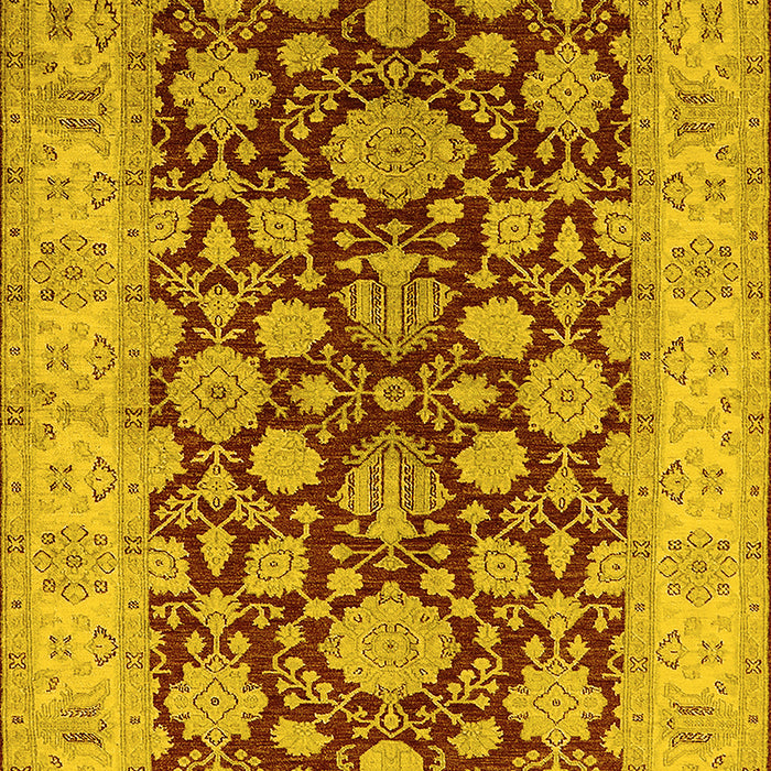 Oriental Yellow Industrial Rug, urb3091yw