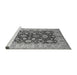 Sideview of Machine Washable Oriental Gray Industrial Rug, wshurb3091gry