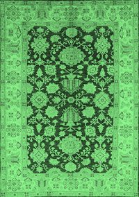 Oriental Emerald Green Industrial Rug, urb3091emgrn