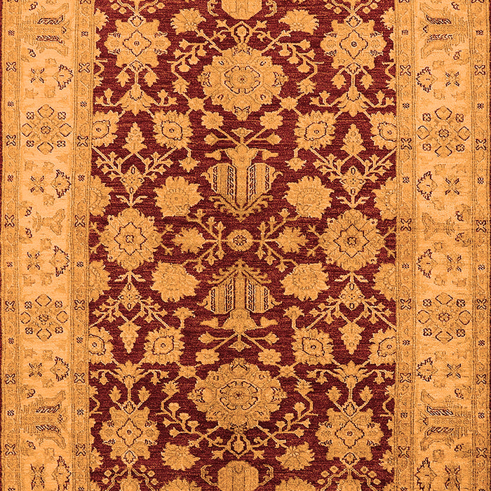 Machine Washable Oriental Orange Industrial Area Rugs, wshurb3091org