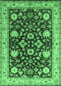 Oriental Emerald Green Industrial Rug, urb3092emgrn