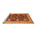 Sideview of Machine Washable Oriental Orange Industrial Area Rugs, wshurb3092org