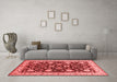 Industrial Red Washable Rugs