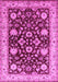 Machine Washable Oriental Pink Industrial Rug, wshurb3092pnk