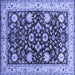 Square Oriental Blue Industrial Rug, urb3092blu