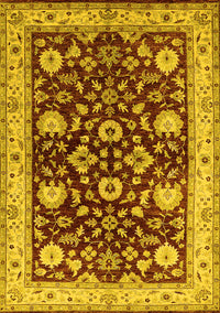 Oriental Yellow Industrial Rug, urb3092yw