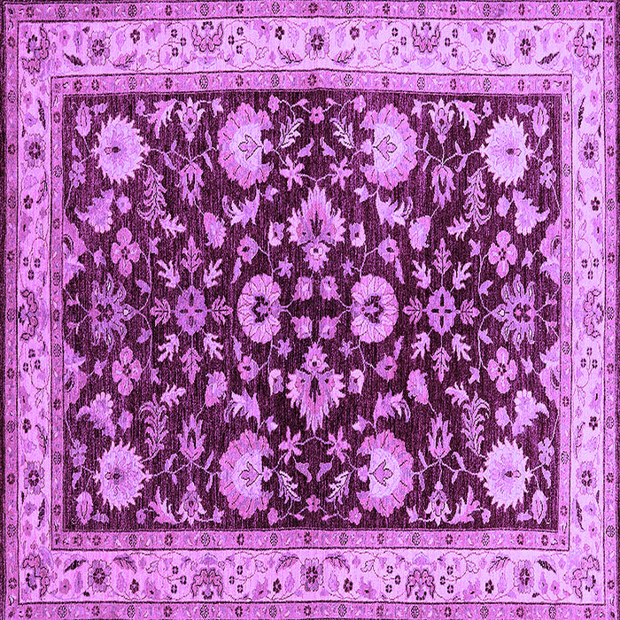 Square Oriental Purple Industrial Rug, urb3092pur