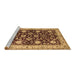 Sideview of Machine Washable Oriental Brown Industrial Rug, wshurb3092brn