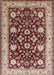 Mid-Century Modern Saffron Red Oriental Rug, urb3092