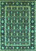 Oriental Turquoise Industrial Rug, urb3093turq