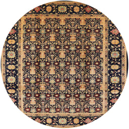 Round Machine Washable Industrial Modern Brown Sand Brown Rug, wshurb3093