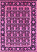 Machine Washable Oriental Pink Industrial Rug, wshurb3093pnk