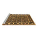 Sideview of Machine Washable Oriental Brown Industrial Rug, wshurb3093brn