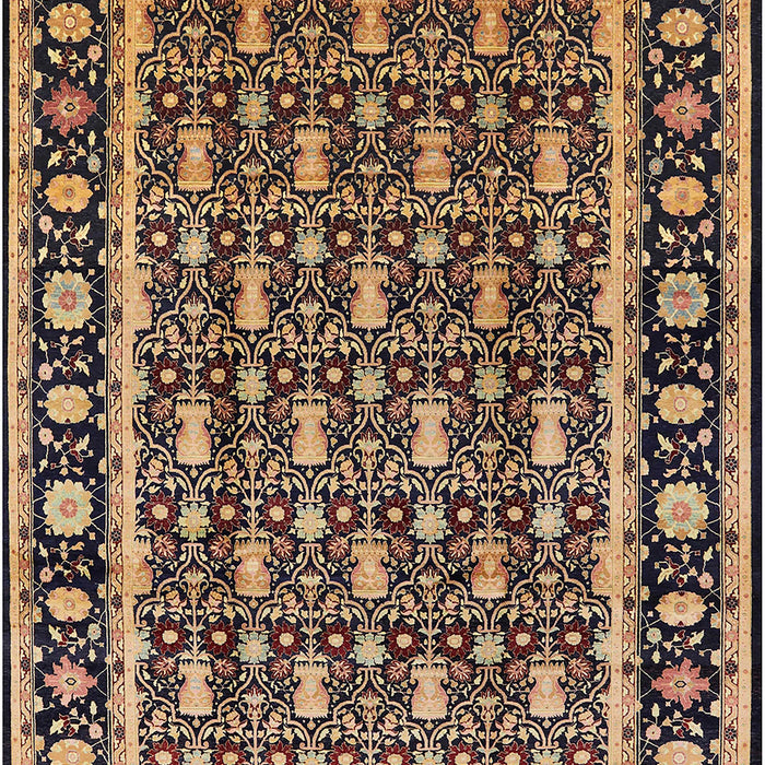 Mid-Century Modern Brown Sand Brown Oriental Rug, urb3093